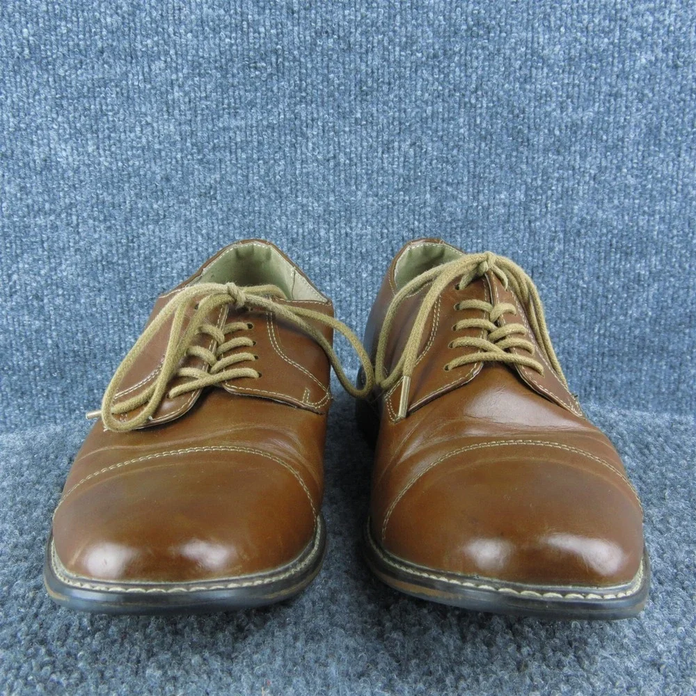 Dexter Toe Cap Comfort Men‎ Derby Oxfords Shoes Size 7 Medium Brown Synthetic